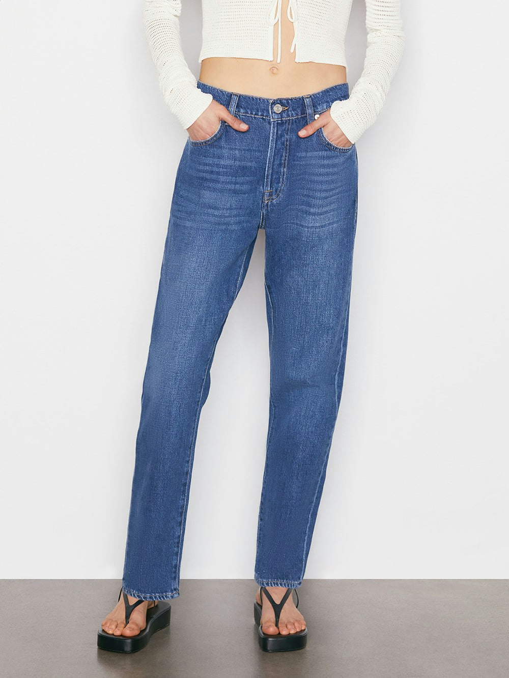 jeans front view